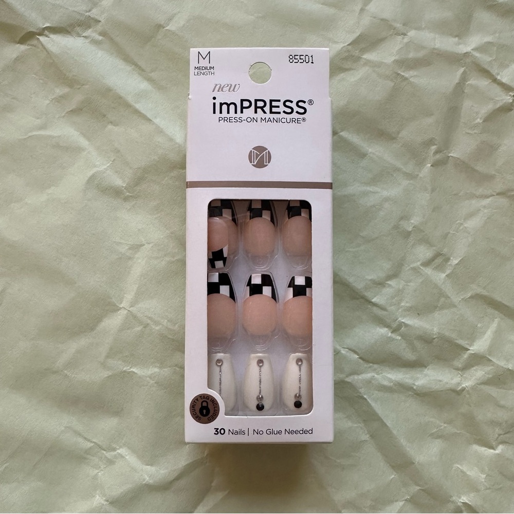 NEW Kiss Impress Press-On Nails | Checkmate